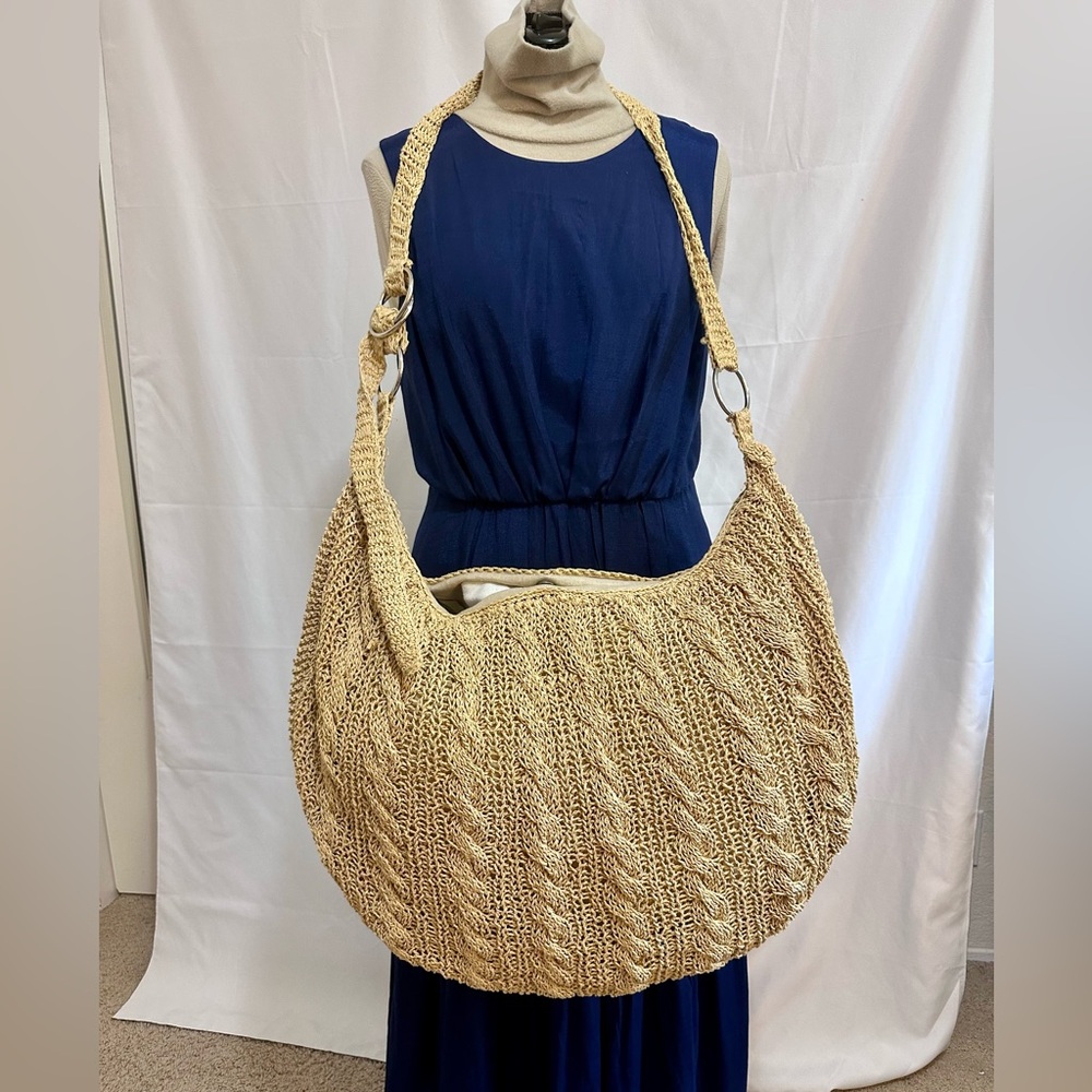 Buji Baja HUGE Straw Crossbody Bag